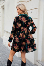 Load image into Gallery viewer, Floral Button Up Collared Neck Shirt Dress