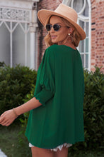 Load image into Gallery viewer, Round Neck Dolman Sleeve Textured Blouse