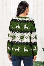 Load image into Gallery viewer, Reindeer Round Neck Sweater