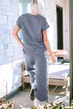 Load image into Gallery viewer, Short Sleeve Top and Pocketed Pants Lounge Set