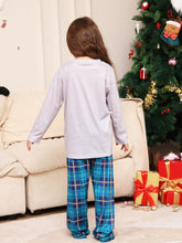 Load image into Gallery viewer, Rudolph Graphic Long Sleeve Top and Plaid Pants Set