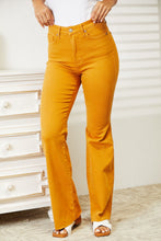 Load image into Gallery viewer, Judy Blue Full Size High Waist Tummy Control Garment Dyed Flare Jeans