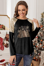 Load image into Gallery viewer, Christmas Tree Graphic Sequin T-Shirt