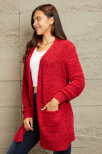 Load image into Gallery viewer, Zenana Falling For You Full Size Open Front Popcorn Cardigan