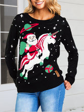 Load image into Gallery viewer, Christmas Round Neck Knit Top