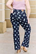 Load image into Gallery viewer, Judy Blue Janelle Full Size High Waist Star Print Flare Jeans