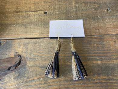 Saints Feather Earrings