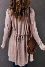 Load image into Gallery viewer, Long Sleeve Open Front Cardigan with Pocket