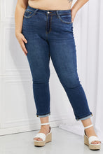 Load image into Gallery viewer, Judy Blue Crystal Full Size High Waisted Cuffed Boyfriend Jeans