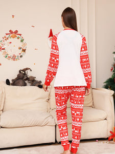 Full Size Christmas Long Sleeve Top and Pants Set