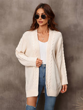 Load image into Gallery viewer, Warm Fall Mixed Knit Open Front Longline Cardigan