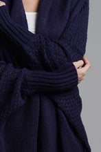 Load image into Gallery viewer, Double Take Dolman Sleeve Open Front Ribbed Trim Longline Cardigan