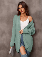 Load image into Gallery viewer, Warm Fall Mixed Knit Open Front Longline Cardigan