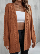 Load image into Gallery viewer, Warm Fall Mixed Knit Open Front Longline Cardigan