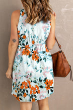 Load image into Gallery viewer, Printed Button Down Sleeveless Magic Dress