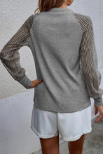 Load image into Gallery viewer, Round Neck Raglan Sleeve Knit Top