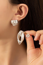 Load image into Gallery viewer, Premium trio metal knot and hoop earrings