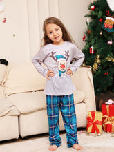 Load image into Gallery viewer, Rudolph Graphic Long Sleeve Top and Plaid Pants Set