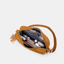 Load image into Gallery viewer, Tassel PU Leather Crossbody Bag