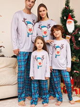 Load image into Gallery viewer, Rudolph Graphic Long Sleeve Top and Plaid Pants Set