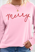 Load image into Gallery viewer, MERRY Graphic Drop Shoulder Sweatshirt
