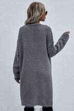 Load image into Gallery viewer, Double Take Horizontal Ribbing Open Front Duster Cardigan