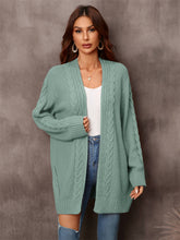 Load image into Gallery viewer, Warm Fall Mixed Knit Open Front Longline Cardigan