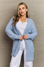Load image into Gallery viewer, Zenana Falling For You Full Size Open Front Popcorn Cardigan