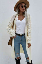 Load image into Gallery viewer, Double Take Horizontal Ribbing Open Front Duster Cardigan