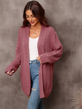 Load image into Gallery viewer, Warm Fall Mixed Knit Open Front Longline Cardigan