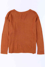 Load image into Gallery viewer, Exposed Seam Round Neck Knit Top