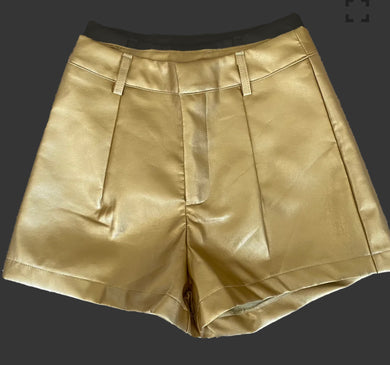Vegan Leather Shorts *Sparkle City*