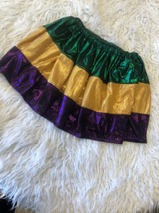 Mardi Gras Skirt Kids and we recommend for adults to wear with leggings