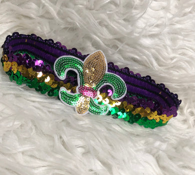 Mardi Gras Sequin Headbands