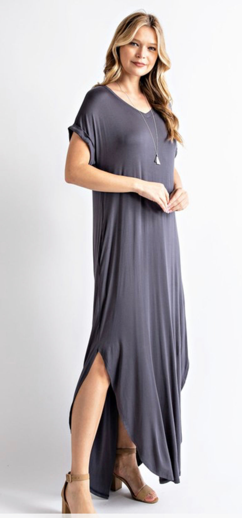 V-Neck Maxi Dress