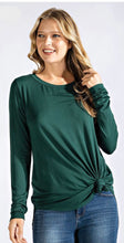 Load image into Gallery viewer, Round neck long sleeve top regular/plus