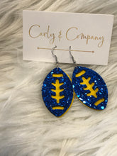 Load image into Gallery viewer, St Paul’s Game day Football Earrings