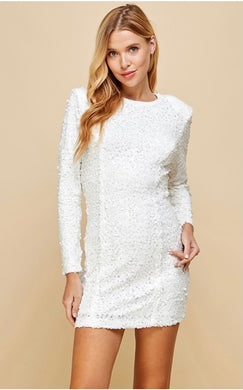 Sequined Round Neck Dress