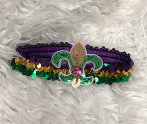 Mardi Gras Sequin Headbands