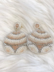 Beaded Party Ball Earrings