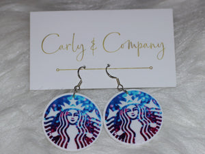 Starbucks earrings