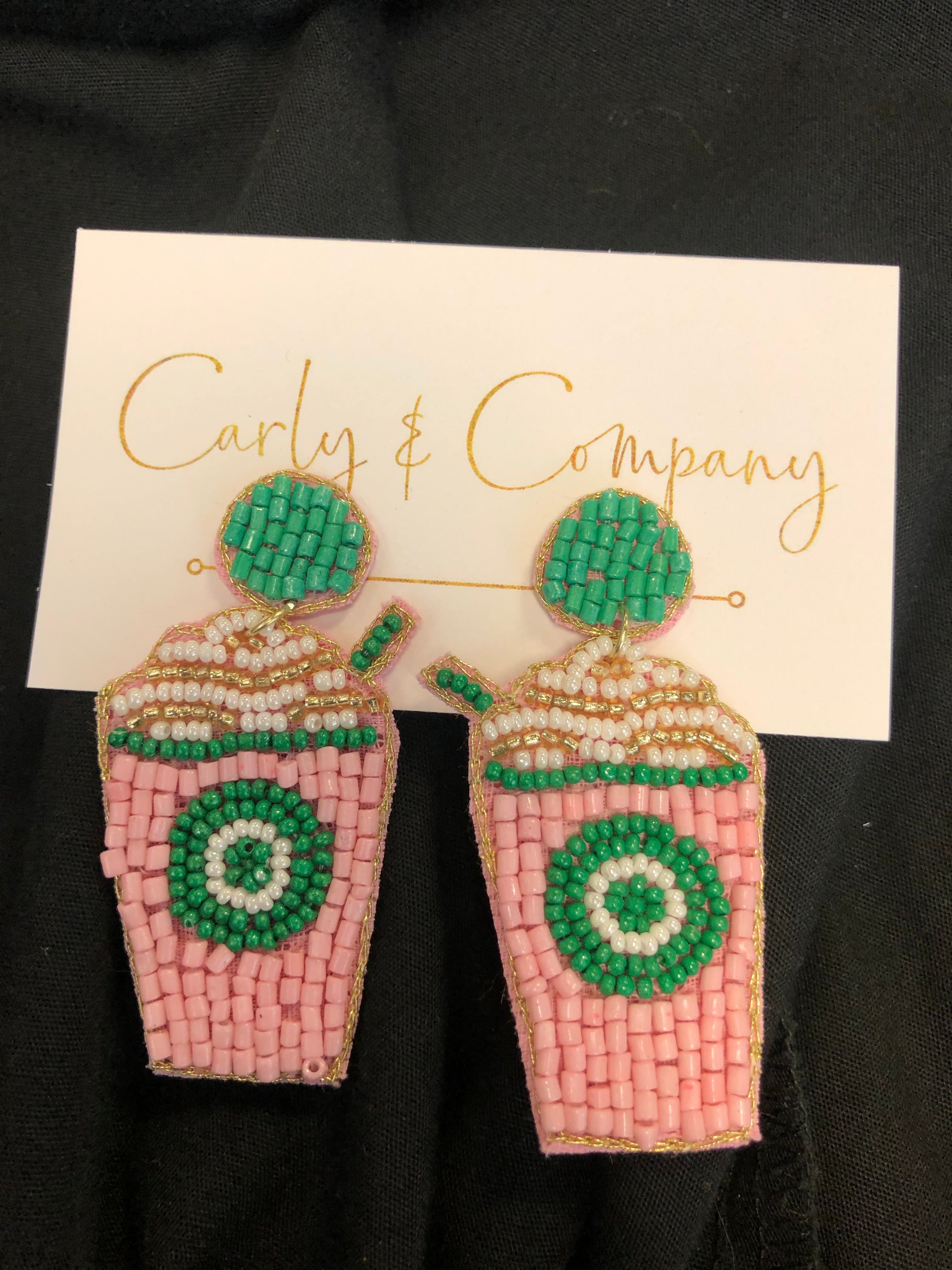 *Sale* Fall Coffee Beaded Earring - Starbucks