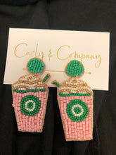 Load image into Gallery viewer, Starbucks Beaded Earring￼