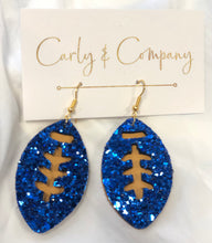 Load image into Gallery viewer, St Paul’s Game day Football Earrings